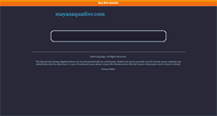 Desktop Screenshot of mayanaquadive.com